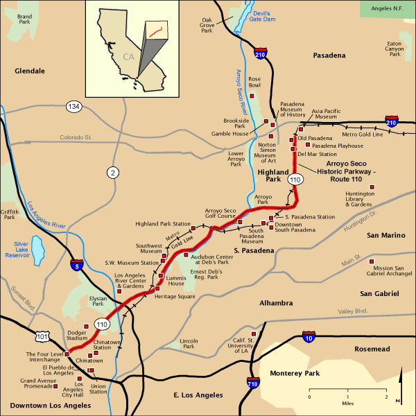 Arroyo Seco Historic Parkway | I-10 Exit Guide