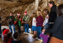 Christmas at the Caverns Returns with Holiday Joy Above and Below Ground Natural Bridge Caverns | I-10 Exit Guide